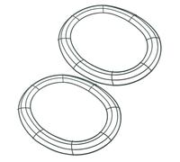 VALICLUD 2Pcs Easter Egg Shaped Iron Wreath Frames for DIY Garland Making Sturdy Floral Craft Rings for Spring and Holiday Decorations Easter Wreath Making Supplies
