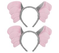 VALICLUD 2Pcs Elephant Ears Headbands Cartoon Animal Cosplay Hair Accessories Soft Wire Large Elephant Ear Costume Headpiece for Party Dress Up