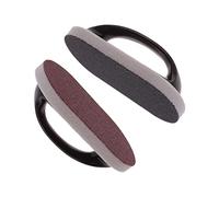 VALICLUD 2pcs Emery Sponge Brush Handle Descaling Cleaning Sponge Pad for Kitchen Bathroom Scrubbing Cleaning Scouring Pad Random Color