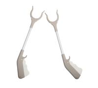 VALICLUD 2pcs Ergonomic Grabber Reacher Tool Aluminum Alloy Litter Picker for Efficient Trash Collection Nonslip Tips Durable and Lightweight for Seniors and Public Spaces