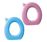 VALICLUD 2PCS EVA Toilet Seat Cushions Thickened Washable Pads Soft Skin Friendly Bathroom Covers for Women Pregnant Elderly Four Seasons Use Portable Comfort