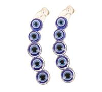 VALICLUD 2pcs Evil Eye Hair Claw Clips Non Slip Banana Clips for Thick Hair Secure Side Bangs for Halloween Cosplay Everyday Use