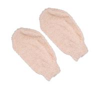 VALICLUD 2pcs Exfoliating Bath Gloves Plant Fiber Body Massage Scrubber for Back and Skin Dead Cell Removal Reusable Bathing Accessories