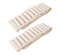 VALICLUD 2pcs Exfoliating Bath Sponge Versatile Back Scrubber with Extended Handles Lightweight and Travel Friendly for Body Scrubbing and Dead Skin Removal