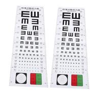 VALICLUD 2pcs Eye Charts Visual Testing Wall Chart for Eyesight Assessment Printing Material Suitable for Home School Clinic Use