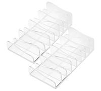 VALICLUD 2pcs Eyeshadow Box Makeup Organizer Divided Eyeshadow Holder for Vanity Table Cosmetic Storage for Palettes and Lipstick