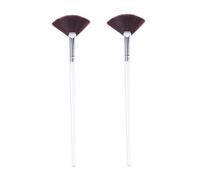VALICLUD 2Pcs Facial Mud Mask Brush with Comfortable Wooden Handles Evenly Apply Skincare Products Womens Beauty Tool for Face Mask Application and