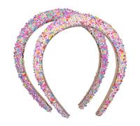VALICLUD 2pcs Fashionable Wide-edated Headband Padded Headbands for Women Hair Bow Red Hair Accessory for Women