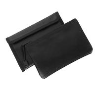 VALICLUD 2pcs Fireproof Water Prevent File Bags Document Receipt Container Zipper File Bag Black Fireproof Cloth for Bank Staff and Workers Office Use
