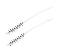 VALICLUD 2pcs Flexible Washer Drum Cleaning Brush with Long Handle Dryer Vent and Pipe Brush Tool for Efficient Washing Machine and Dryer Maintenance Lightweight Design for Thorough Dirt