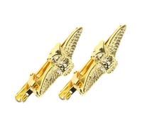 VALICLUD 2pcs Gold Tie Clips for Men Durable Zinc Alloy Tie Accessories Stylish Necktie Clips for Weddings and Business Meetings Enhance Your Formal Attire