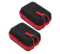 VALICLUD 2pcs Golf Rangefinder Pouch Golf Rangefinder Case Eva Protective Compact Red Carry Bag with Smooth Zipper and Dustproof Design the Course