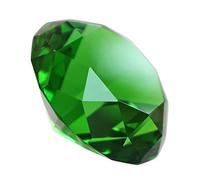 VALICLUD 2pcs Green Artificial Crystal Diamonds Decor for Wedding and Home Unique and Beautiful Diamond Ornament 60mm Decorative Faux to Add Romantic Atmosphere