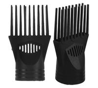 VALICLUD 2pcs Hair Dryer Comb Nozzle Attachment Replacement Concentrator Nozzle for Blow Dryer for Hairstyling Straightening and Detangling Fine Curly Hair Use at Home Salon