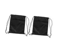 VALICLUD 2pcs Half Helmet Storage Organizer Drawstring Backpack for Motorcycle Electric Bike Mountain Bike Multiuse Mesh Bag for Travel Outdoor Adventures