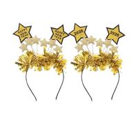 VALICLUD 2pcs Happy New Year Headband: Star Boppers Headpiece For New Year Party Supplies - 2026 Headwear For Festive Celebrations And Gatherings