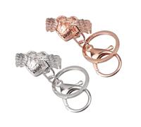 VALICLUD 2pcs Heart Shape Photo Frame Keychain Multi-Layer Key Holder for Graduation Random Color Keyring for Friends and Memories