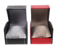 VALICLUD 2Pcs High-end Watch Box with Smooth Touch Elegant Design Protective Watch Storage Case for Home and Travel Jewelry Organizer for Bracelets Rings Necklaces Classic Colors
