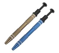 VALICLUD 2pcs Ic Chip Extraction Tool with 4-Prong Grabber, Spring Assisted Puller for Electronic Components, Made of Sturdy Aluminum Alloy, Easy to Carry and Anti-Rust, for Small Part