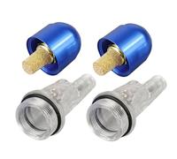 VALICLUD 2pcs in-line Airbrush Air Filter Water Oil Separator with Alloy and Copper Construction for Spray Pen Brush Tools, Ensuring Air Flow and Quick Installation in Airbrush Painting