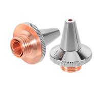 VALICLUD 2pcs Industrial Laser Cutting Nozzles for Metal Tubes and Pipes, Copper Material with Double Layer 3D Structure, Wide Material Compatibility, Quick Installation for Furniture