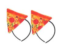 VALICLUD 2pcs Italian Pizza Headband for Halloween Costume Funny Food Party Hat for Boys and Girls and Adults Lightweight and Accessory for Themed Events and Crazy Hat Day