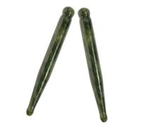 VALICLUD 2pcs Jade Massage Tools Eye Gua Stick Applicator for Relaxing Facial Treatment Professional Grade Eye Roller for Puffiness Dark Circles Relief Spa Like Self Care at Home