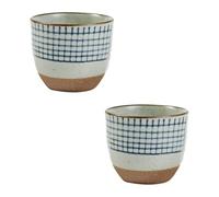 VALICLUD 2pcs Japanese Sake Cup Ceramic Hand Painted Delicate Sake Holder with Comfortable Touch and Safe to Use Simple Design Creative Style Gift for Friends and Study Culture