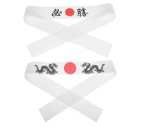 VALICLUD 2pcs Karate Costume Headwear Ninja Headband Boys and Girls Sport Headband Japanese Bandana