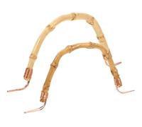 VALICLUD 2pcs Kettle Handle Teapot Handle Ergonomic Kettle Grip Beige Bamboo Copper Wire Strong Bearing Capacity Sturdy Light Weight with Wet Cloth for Home Cooking Utensils