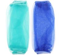 VALICLUD 2pcs Large Nylon Birdcage Covers Mesh Netting Dustproof Cage Covers for Parrots and Pet Birds, Blue and Green, Height 30cm, Circumference 140-180cm, Suitable for Bird Cage