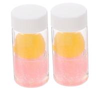 VALICLUD 2pcs Lash Tweezers Cleaner Kit with 30ml Glass Glue Remover and Sponge Balls, Easy to Carry and Save Time, Suitable for Home Use and Beauty Salon Random Color