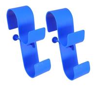 VALICLUD 2pcs Leaf Rake Hook Plastic Clothes Rack Bracket for Garden Swimming Equipment Water Resistance Easy Installation