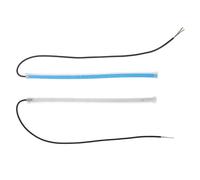 VALICLUD 2pcs LED Flexible Light Strip 12.6in Waterproof Silicone Driving Lamp for Car Exterior with Dual-color Light Guide and Dynamic Flow Effect