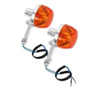 VALICLUD 2PCS LED Motorcycle Turn Signal Lights Amber Flush Mount Energy Efficient Indicators Compatible with Honda Bikes for Rapid Response and Weather Resistance