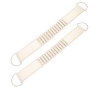 VALICLUD 2pcs Long Body Scrub Sponge Back Scrubber Towel Pull Strap Exfoliating Wash Cloth for Shower