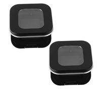 VALICLUD 2pcs Magnetic Eyeshadow Packaging Box Portable Makeup Powder Container Refillable for Travel Eyeshadow Replacement Box