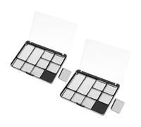 VALICLUD 2Pcs Magnetic Eyeshadow Palette Organizer Lightweight and Empty Makeup Tray for Travel Durable and Break Resistant Design for Customizing Your Eyeshadow Collection