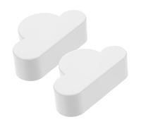 VALICLUD 2pcs Magnetic Wall Mounted Key Holders Creative Cloud Shaped Racks for Home and Office Storage Space Saving Design Firmly Secures Keys Decorative Organizer White