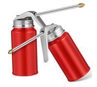 VALICLUD 2pcs Manual Pump Oil Can Metal Oiler for Automotive Car Oil Dispenser Portable and Easy to Use for Engine Maintenance