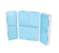 VALICLUD 2pcs Medicine Case Tablet Dispenser Pill Organizer for Travel Weekly Pill Boxes Magnetic Lids