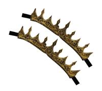 VALICLUD 2pcs Men King Crown Medieval Style Soft Pu Foam Comfortable Headwear Party Accessory Wicked Crown for Adults Cosplay Stage Performance