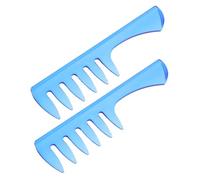 VALICLUD 2pcs Mens Wide Tooth Styling Comb for Hairdressing Comb Barber Tool Retro Design for Lift Teasing Massage Styling for Men Hair