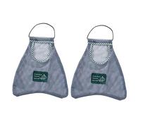 VALICLUD 2Pcs Mesh Tote Bags for Kitchen Fruit and Vegetable Storage Portable Dark Grey Grocery Shopping Bags Reusable and Convenient for Various Items