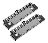 VALICLUD 2pcs Metal Clipboard Clips for Office Supplies, Sturdy Abs and Metal Construction with Strong Spring and Stable Structure, for Holding Lists and Receipts in Office Projects Or