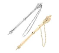 VALICLUD 2pcs Metal Finger Bible Pointer Tool Elegant Hand Pointer for Jewish Ceremonies Silver Gold Design for Scripture Study and Torah Reading