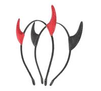 VALICLUD 2pcs Metal Hair Hoop Headband Metal Horns Hair Hoop Glitter Demon Horns Hairband Hairband Cosplay Accessories for Women
