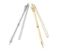 VALICLUD 2pcs Metal Scripture Reading Pointer Yad Tool for Jewish Ceremonies Elegant Gold Head Design for Bible Study and Religious Use