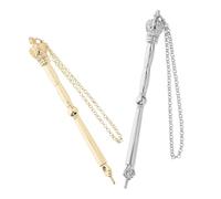 VALICLUD 2pcs Metal Torah Book Pointer Chain Jewish Bible Reading Tool Handheld Reading Marker for Boys and Girls and Adults Religious