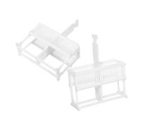 VALICLUD 2pcs Microscope Slide Holder Plastic Staining Rack for Laboratory Slide Storage and Display Space-saving Design for Medical Educational and Research Use Reusable Stand with Ample